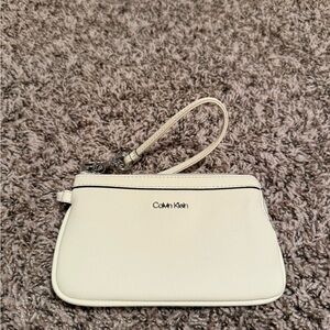 Calvin Klein Ivory Wristlet